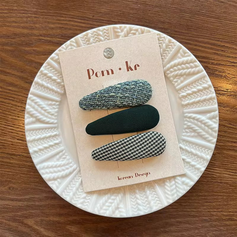 Baby Hair Clip Set - Green