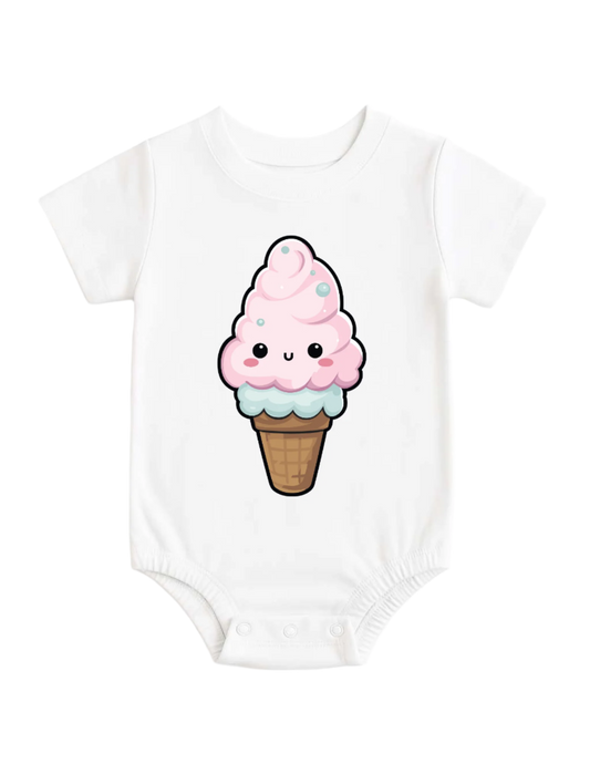 Graphic Onesie - Pink Ice Cream