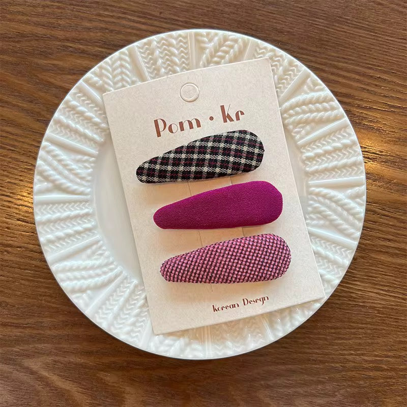 Baby Hair Clip Set - Magenta