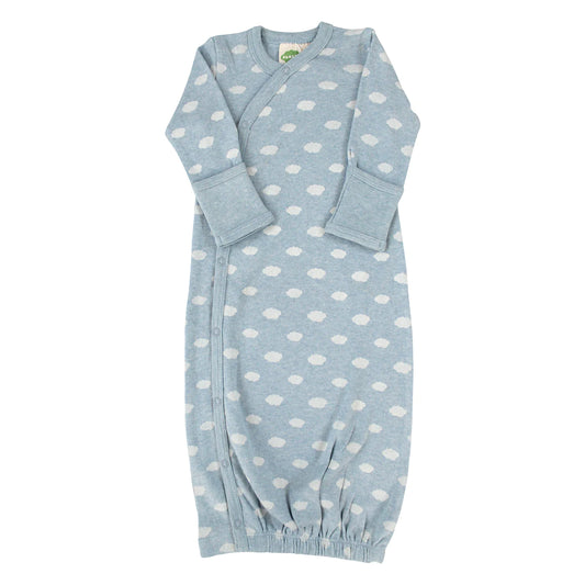 Kimono Gown - Clouds Blue