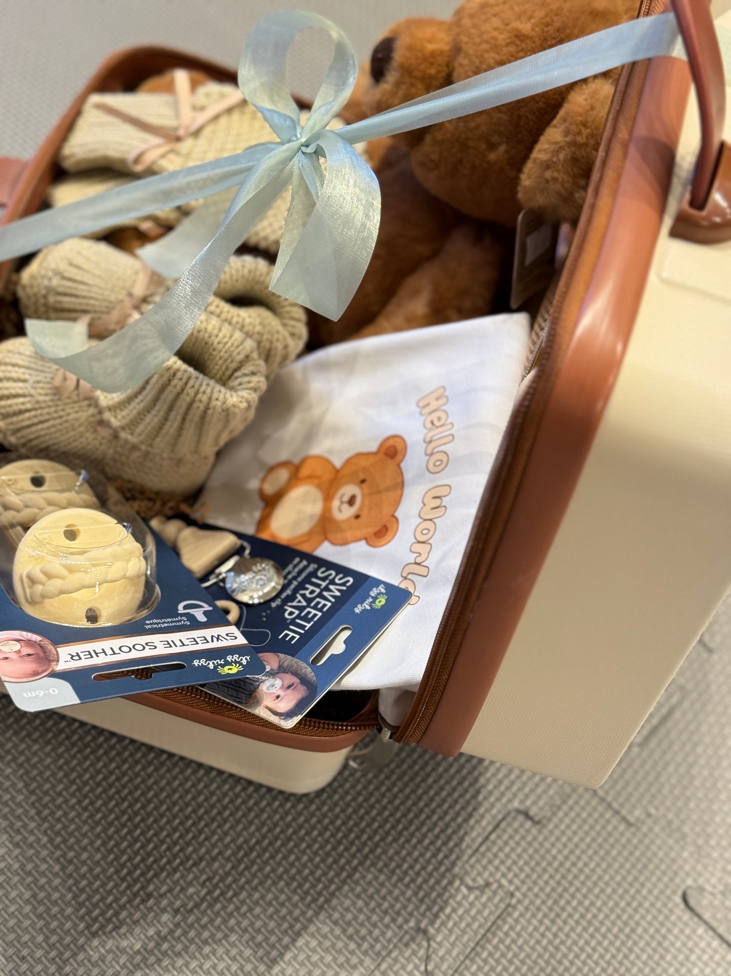 Baby’s First Teddy Bear Gift Basket