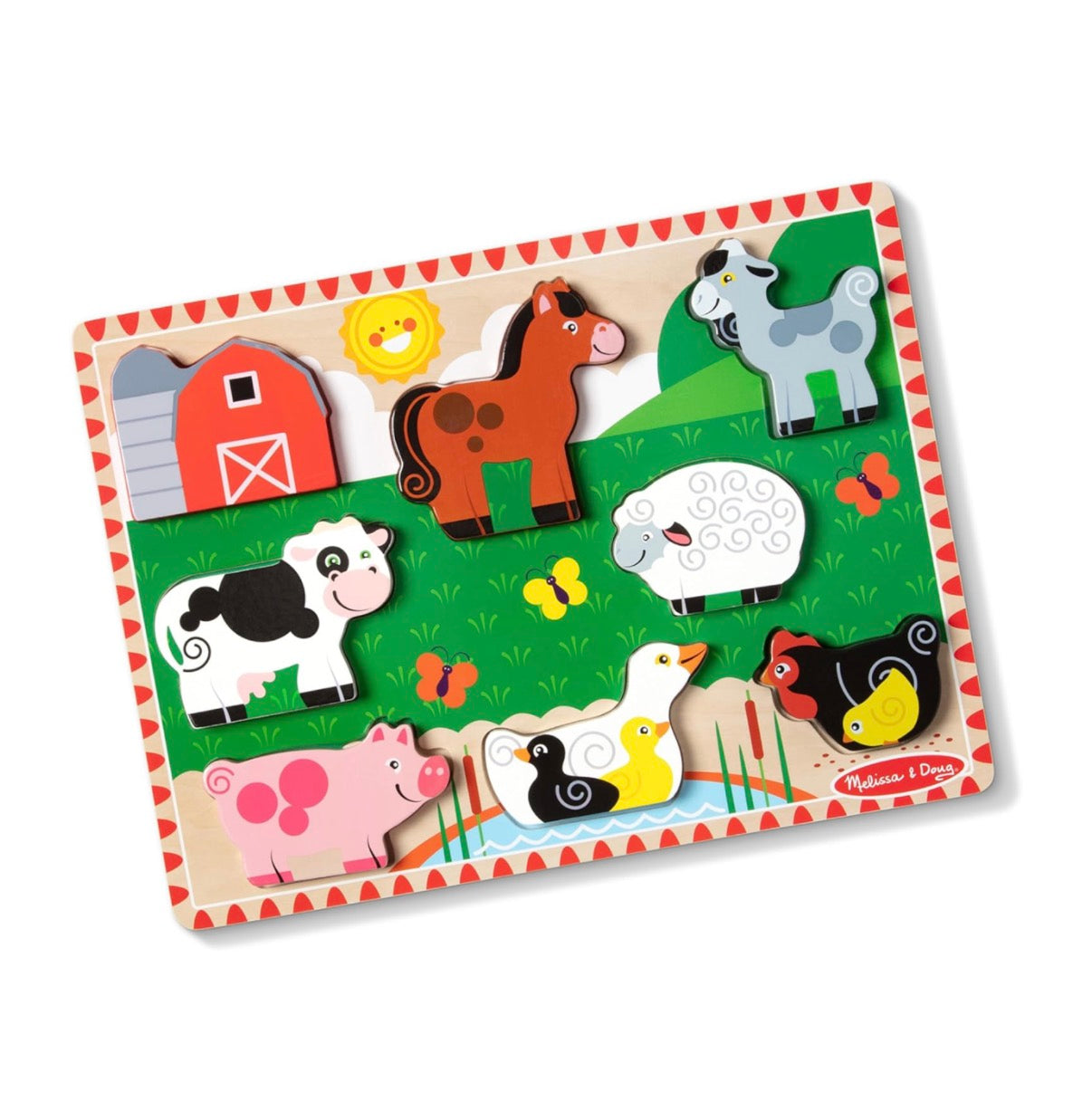 Farm Wooden Chunky Puzzle (8 pcs)