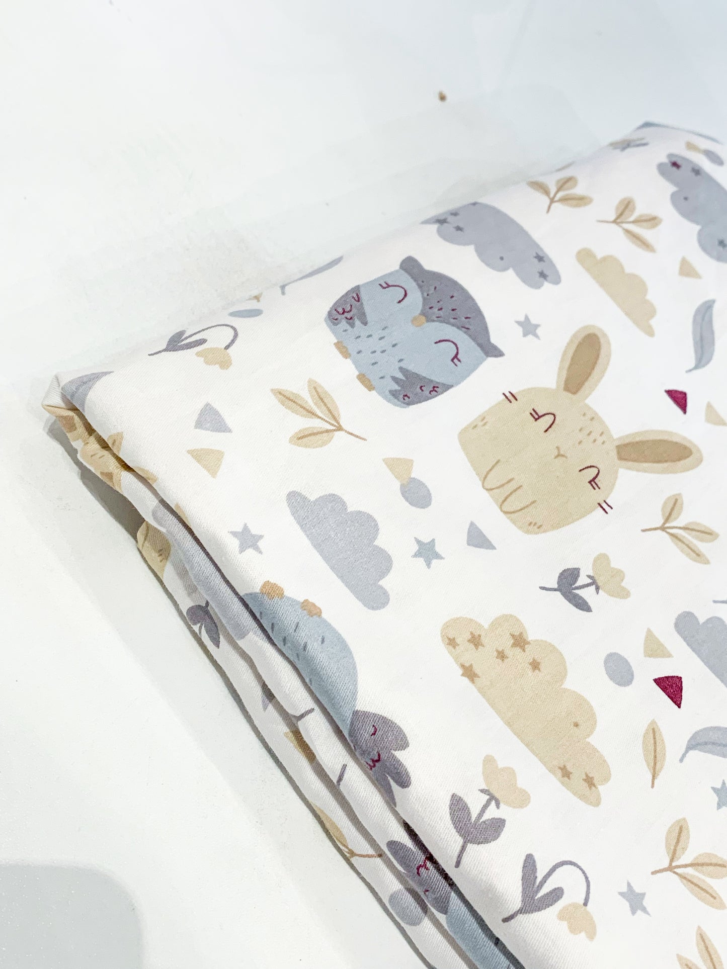 Soft Velvet Dotted Baby Quilt - Owl