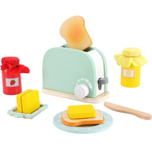 Load image into Gallery viewer, Wooden Pop-Up Toaster Set (11pcs)
