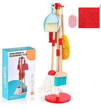 Load image into Gallery viewer, Children’s Cleaning Toy Mop Set
