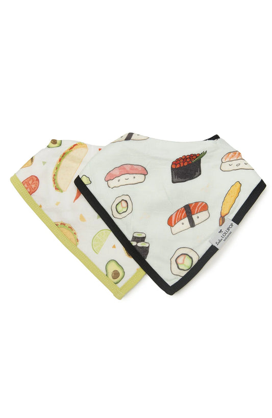 Bandana Bib Set: Sushi/Taco