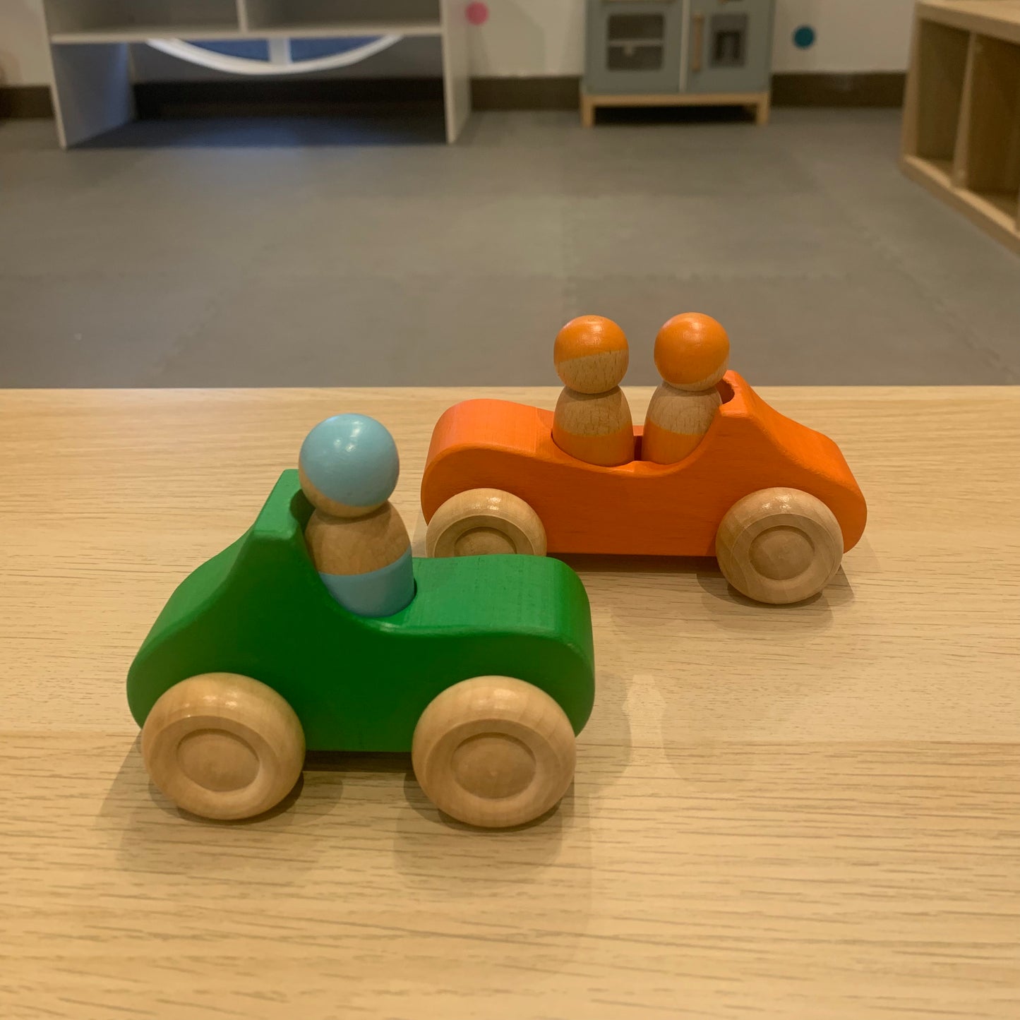 Mini Wooden Car - Rainbow (1 car)