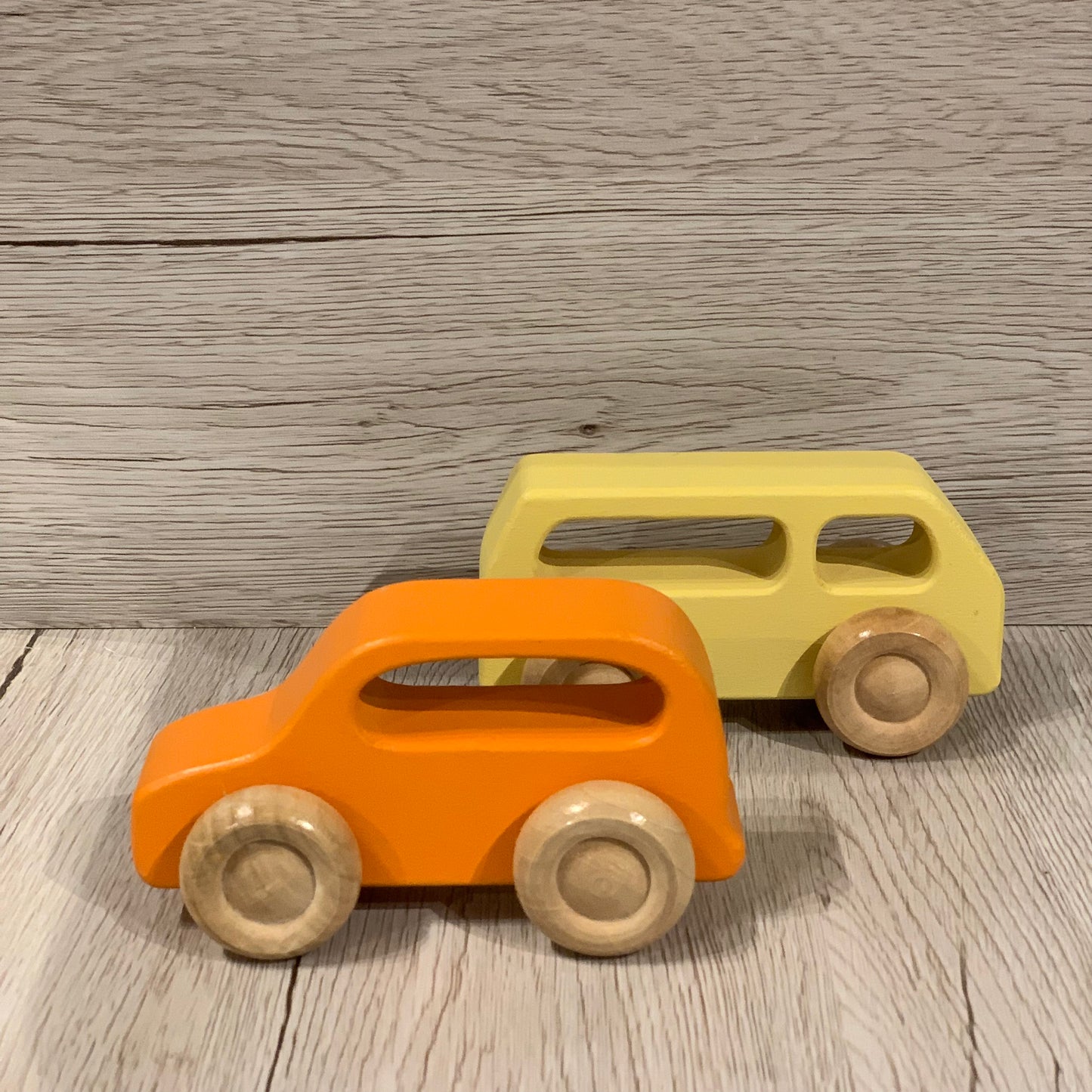 Mini Wooden Car - Rainbow (1 car)