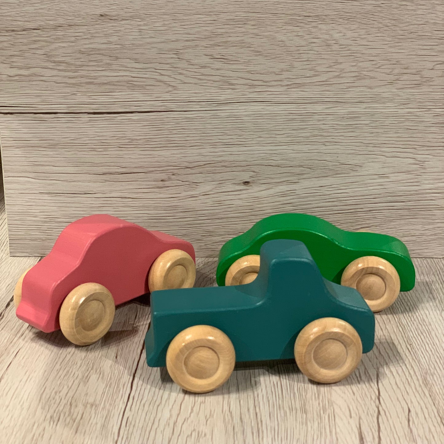 Mini Wooden Car - Rainbow (1 car)