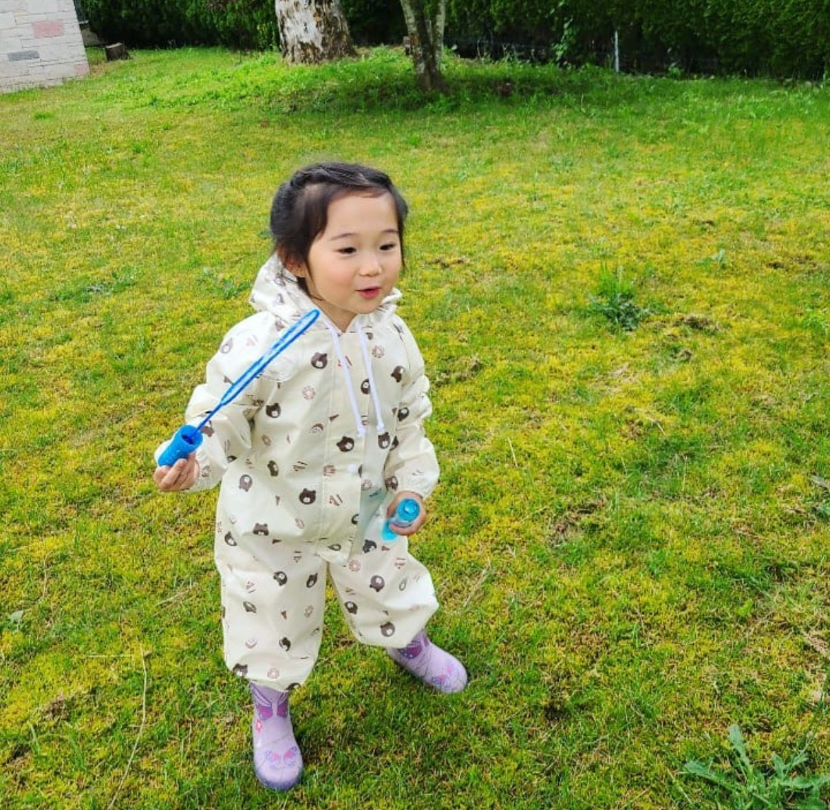 Rain Suit - Ivory Bear