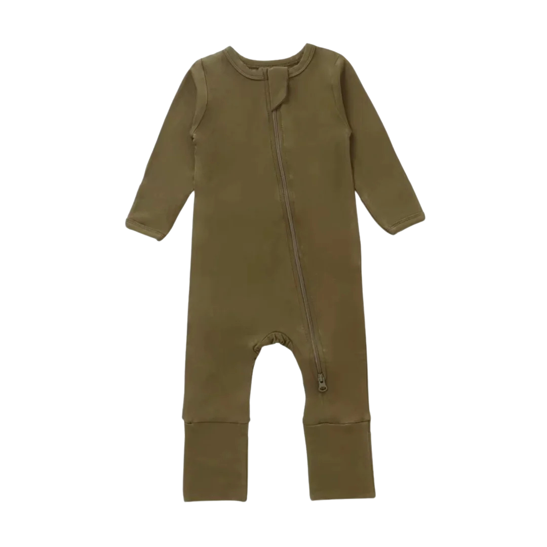 Bamboo Zipups - Brown