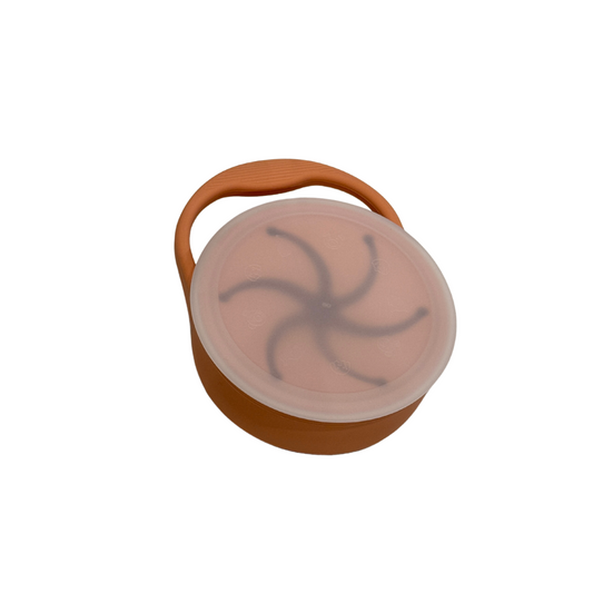 Silicone Collapsible Snack Cup - Apricot