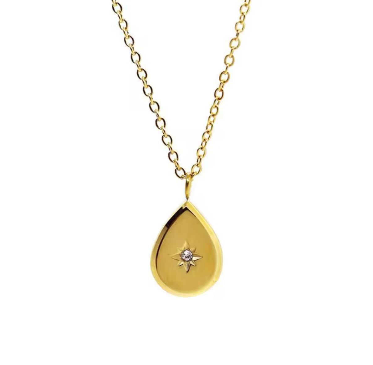 18k Gold Coated Pendant Necklace
