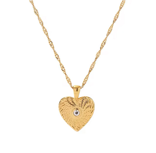 18k Gold Coated Pendant Necklace