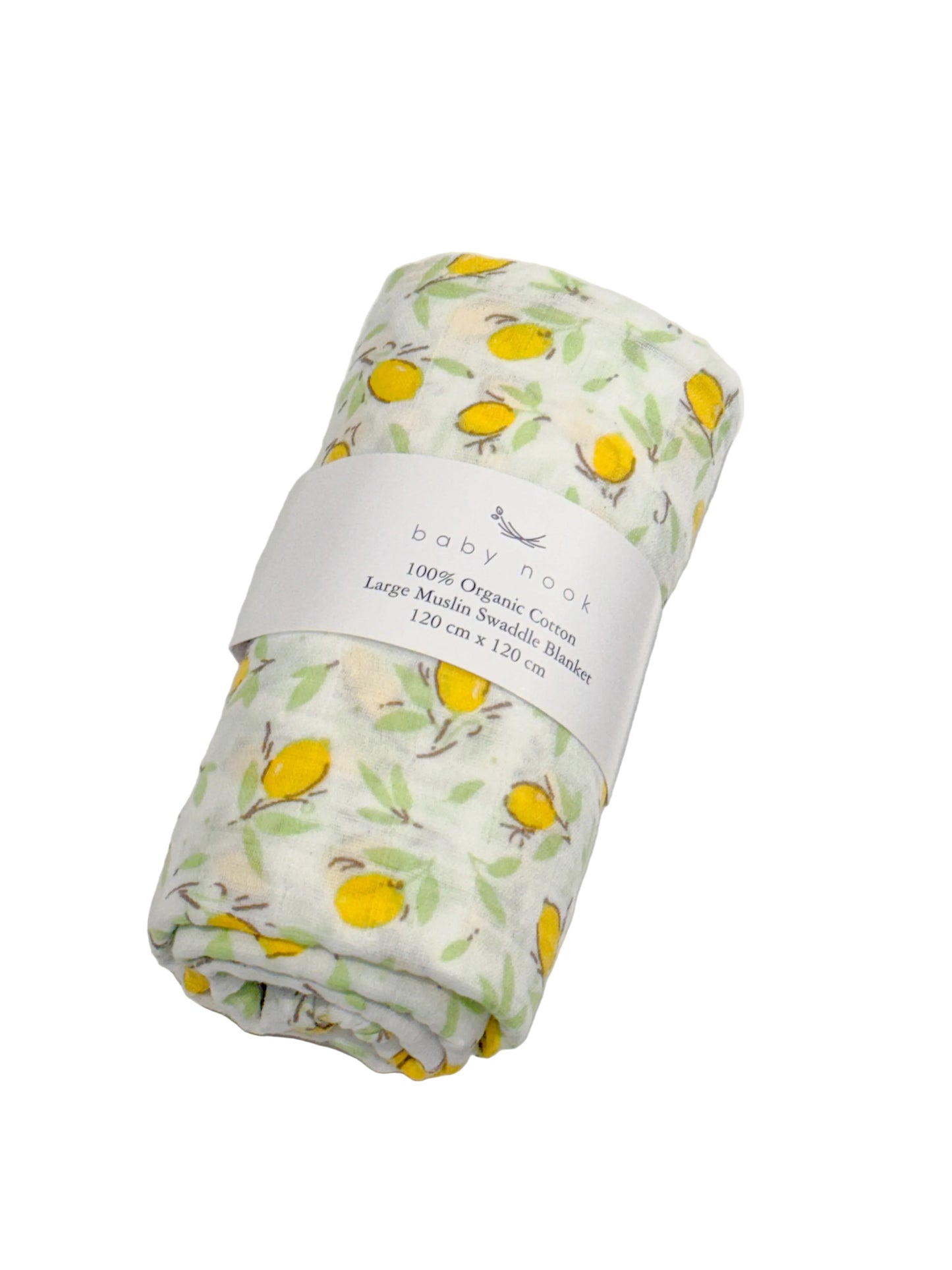 Organic Cotton Swaddle Blanket - Lemon
