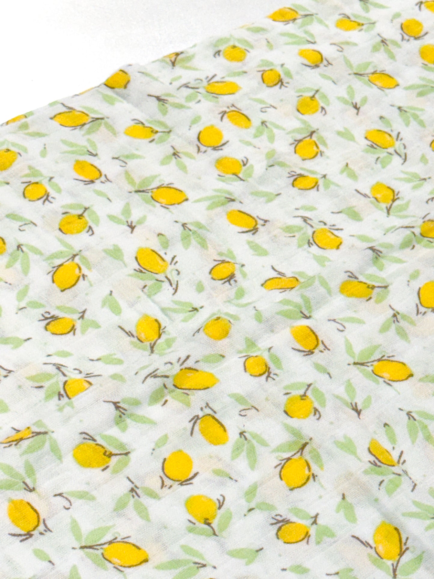 Organic Cotton Swaddle Blanket - Lemon