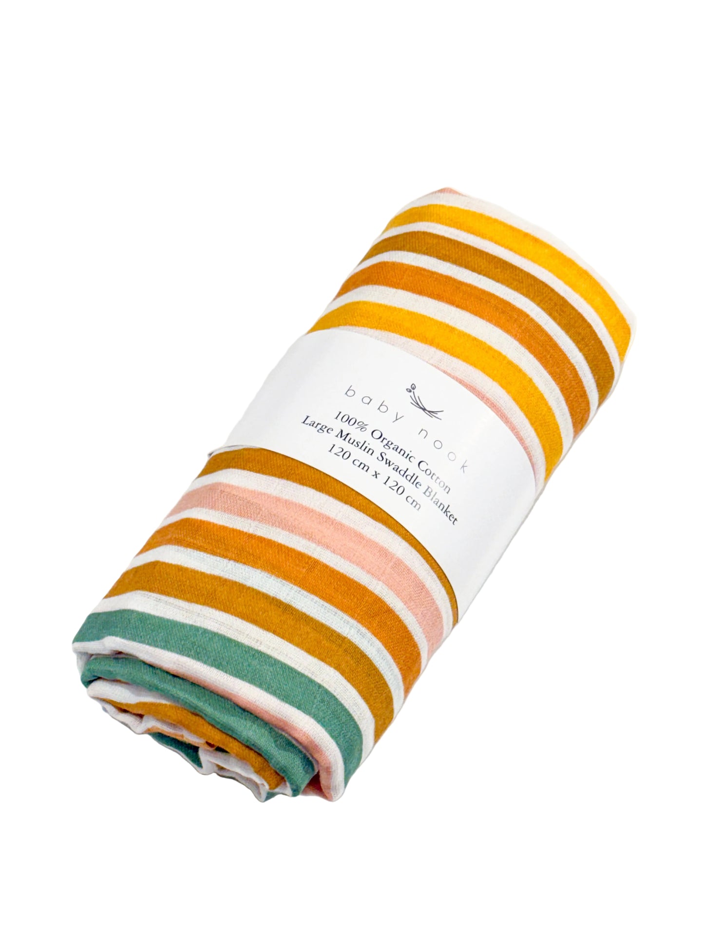 Organic Cotton Swaddle Blanket - Stripes