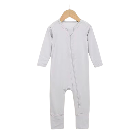 Bamboo Zipups - Misty Grey