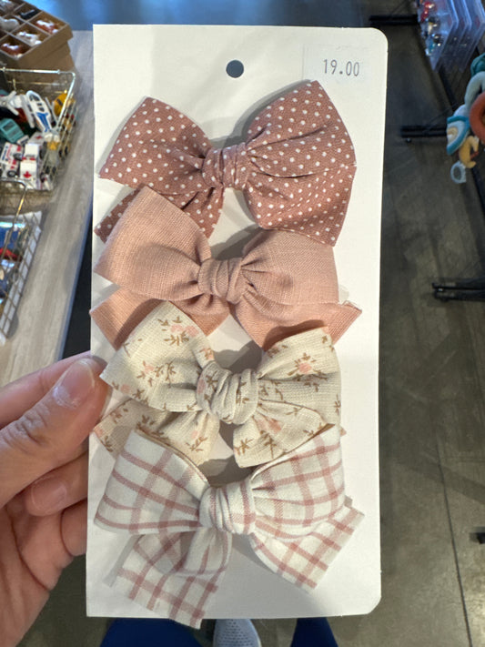 Bow Clips 4pc