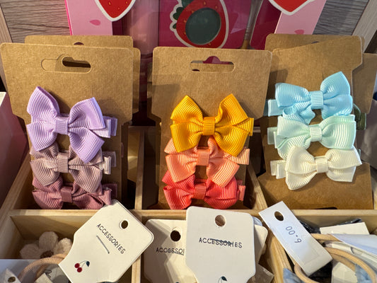 Bow Clips 3pc