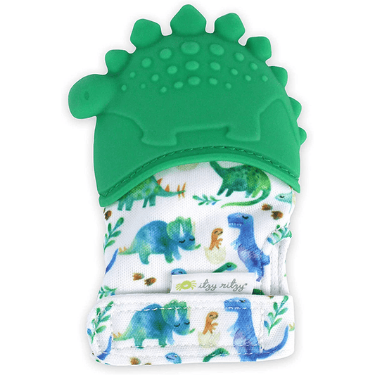 Itzy Teething Mitt Dinosaur