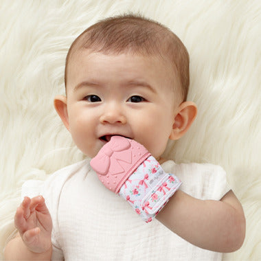 Itzy Teething Mitt Bow