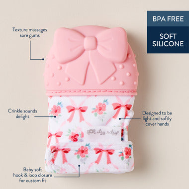 Itzy Teething Mitt Bow