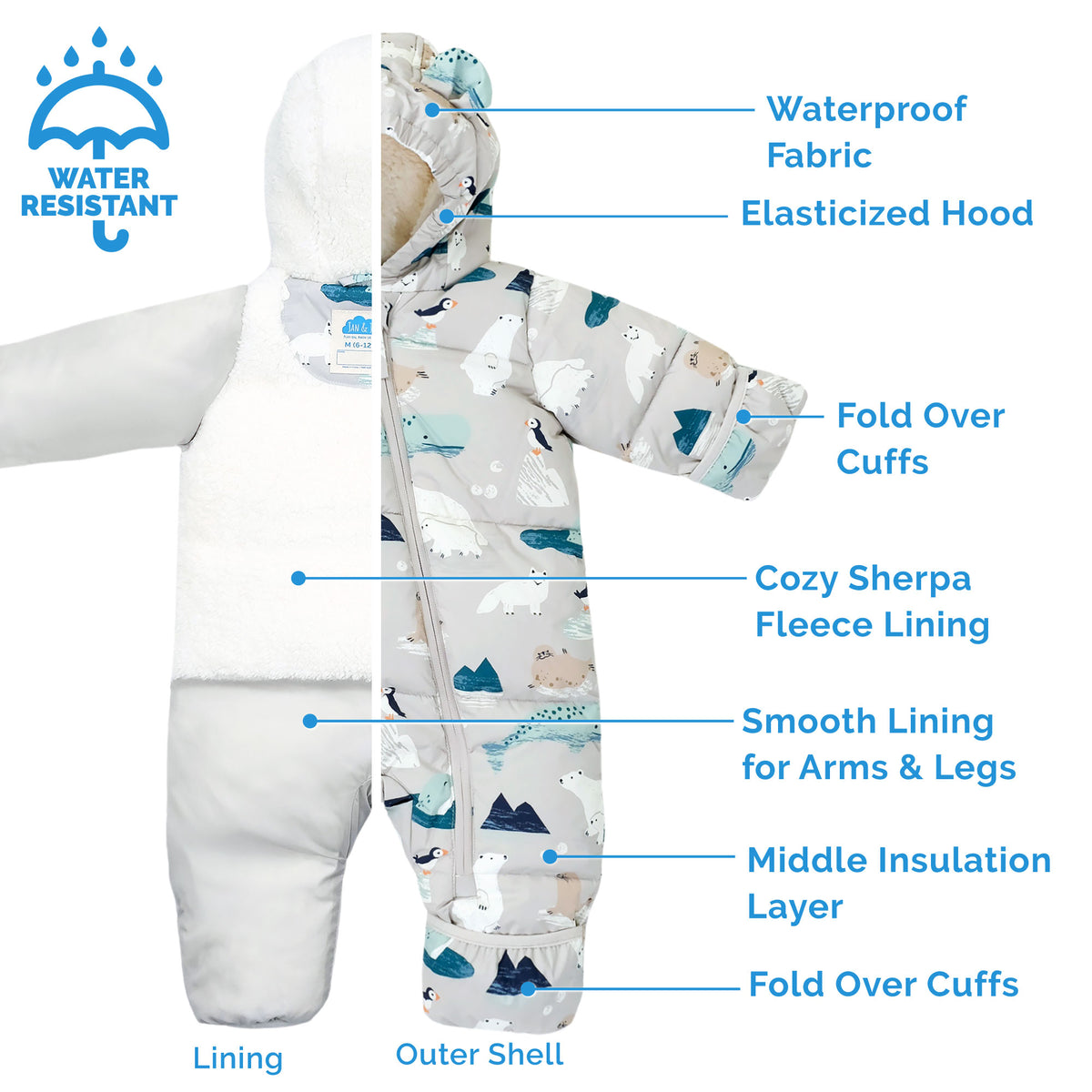 Polar Pals | Baby Snowsuit
