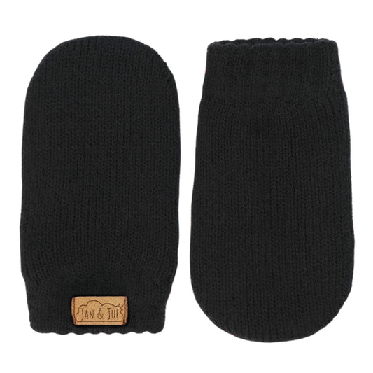 Baby Knit Mittens | Jet Black