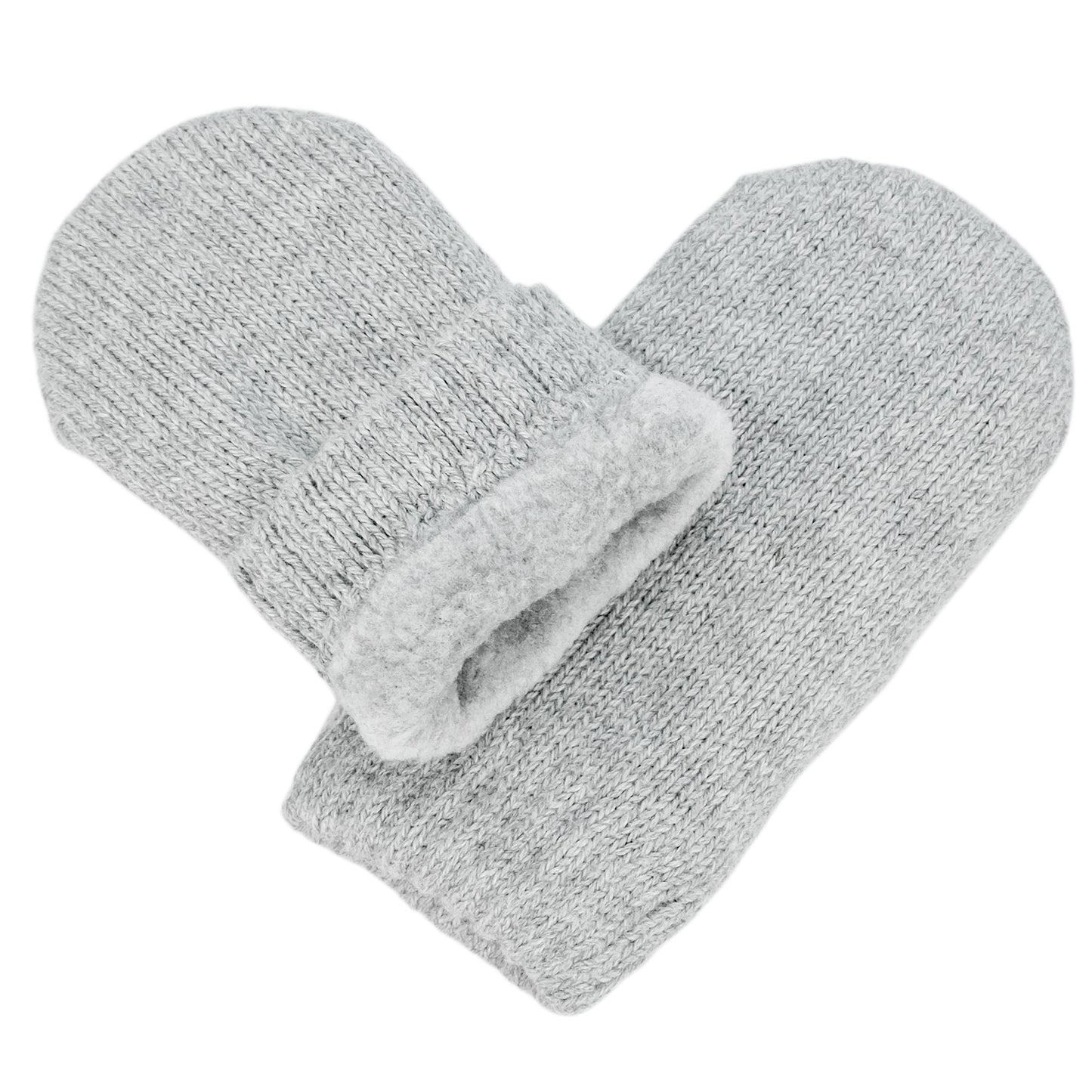Baby Knit Mittens | Soft Grey