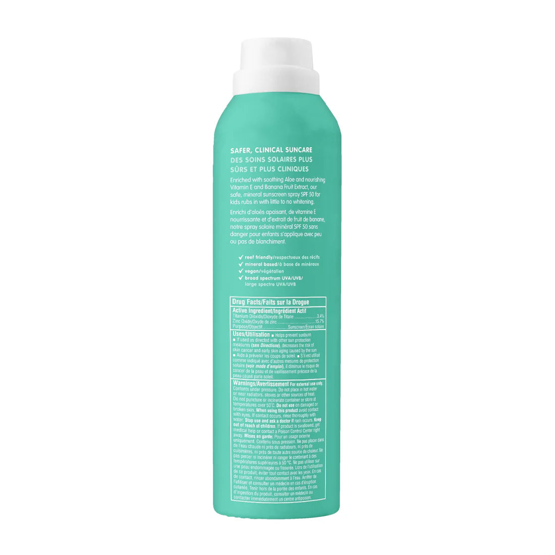 THINK Kids Clear Zinc Sunscreen Spray SPF 50 89ml