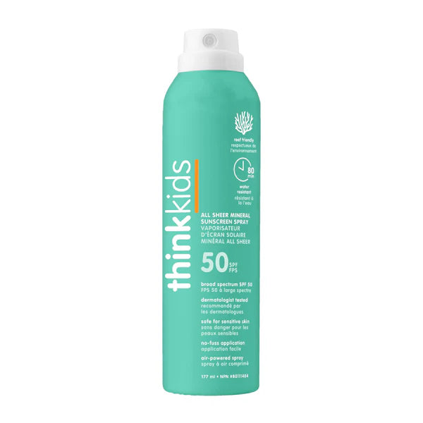 THINK Kids Clear Zinc Sunscreen Spray SPF 50 89ml