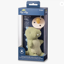 Load image into Gallery viewer, Bitzy Pal Natural Rubber Pacifier &amp; Stuffed Animal - Dino
