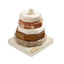 Load image into Gallery viewer, Heirloom Wooden Rings Stacker Toy
