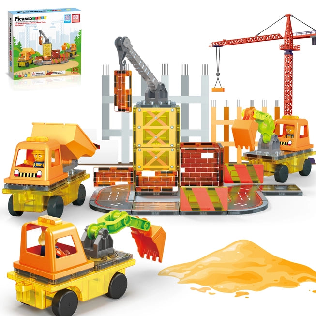 Magnet Tile Construction 5-in-1 Building w/ Accessories