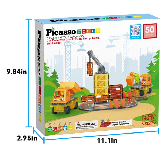 Magnetic Tile Construction 5-in-1 Building w/ Accessories