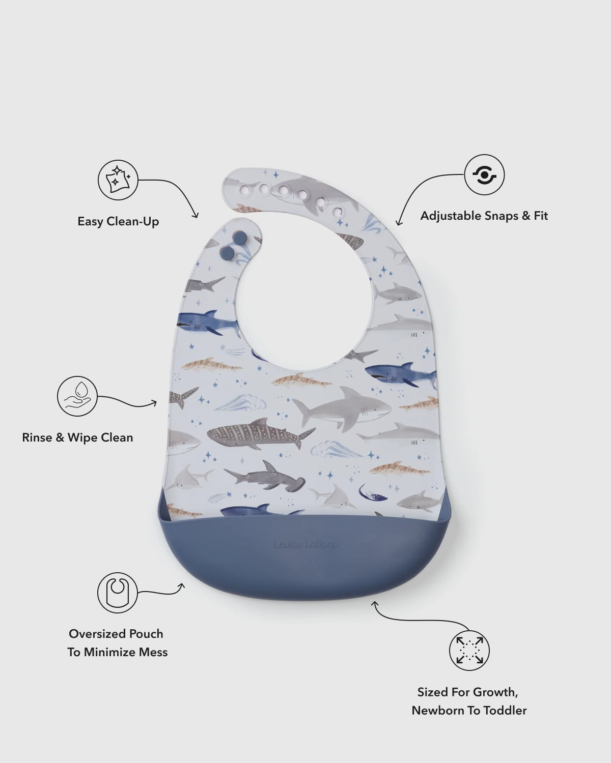 Silicone Bib: French Breakfast