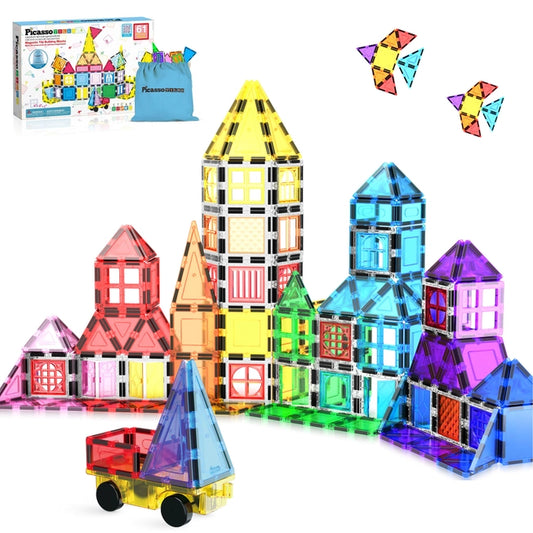 61pc Magnetic Tile Building Set