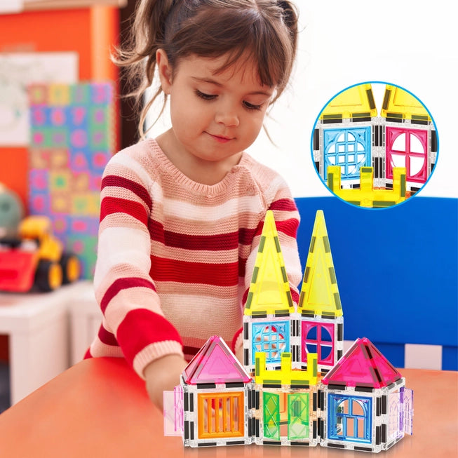 61pc Magnetic Tile Building Set
