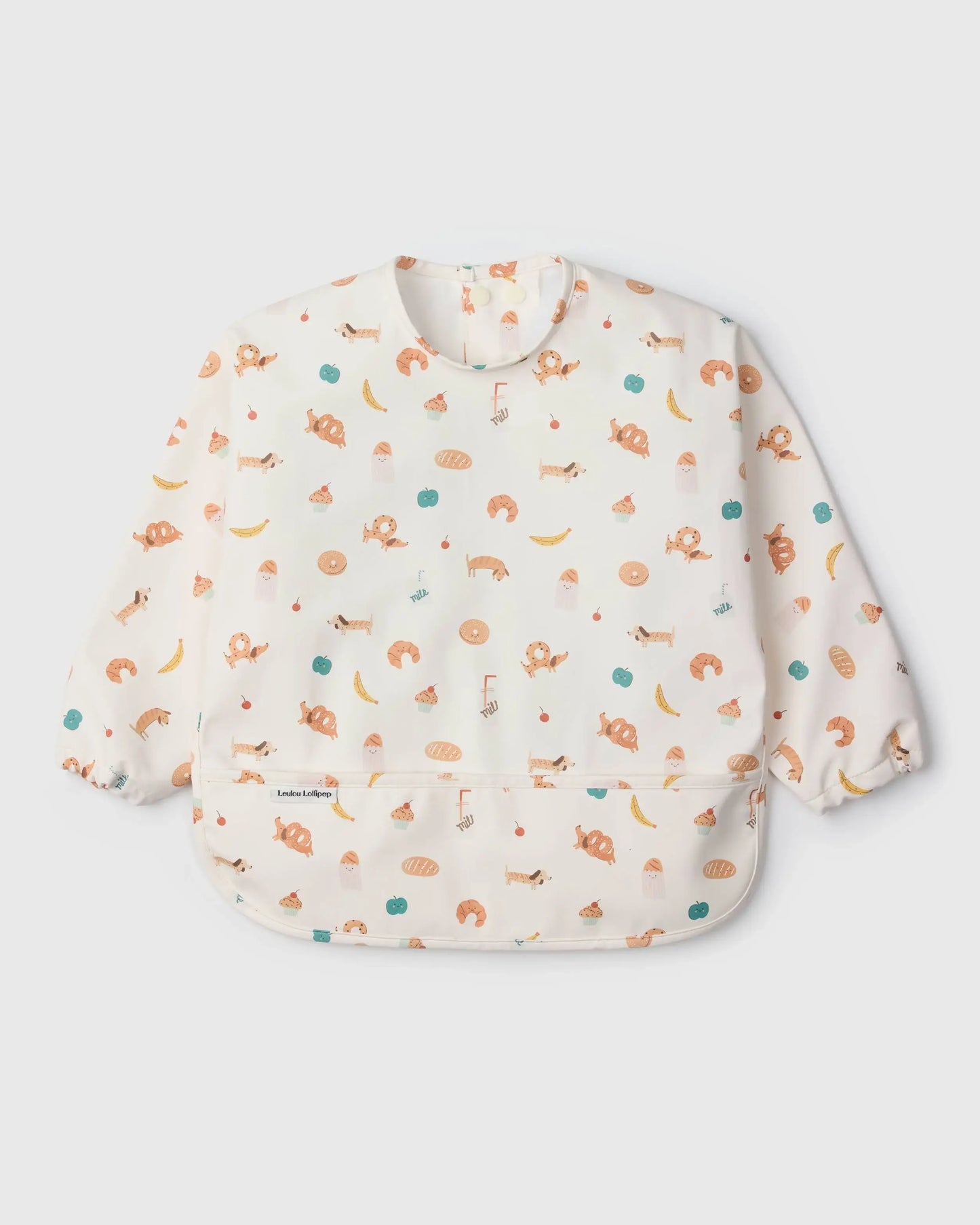 Long Sleeve Waterproof Bib: Hedgehogs