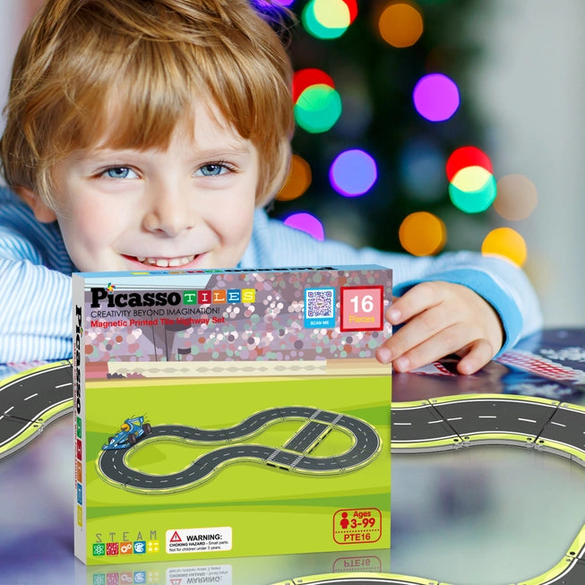Magnetic Racing Track Set - Speedway Themed Set