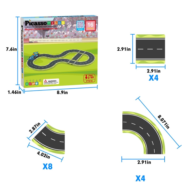 Magnetic Racing Track Set - Speedway Themed Set