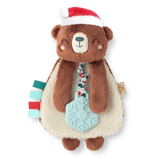 Holiday Itzy Lovey™ Plush + Teether Toy - Bear