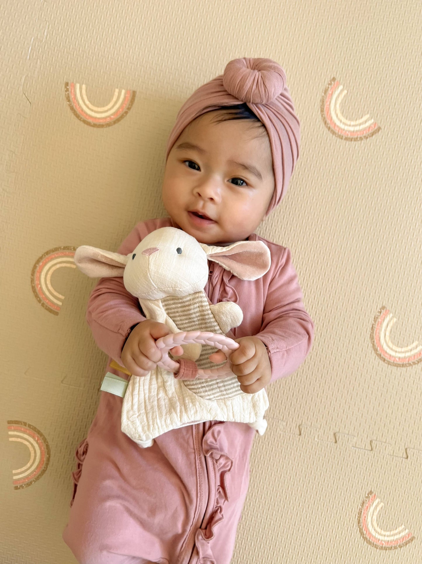 Bitzy Crinkle™ Sensory Toy With Teether: Bunny