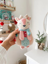 Load image into Gallery viewer, Holiday Itzy Lovey™ Plush + Teether Toy - Pink Reindeer
