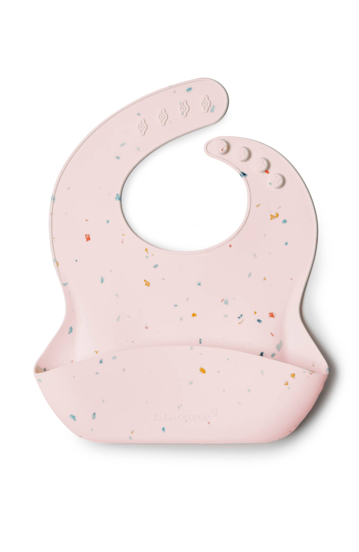 Silicone Bib: Confetti Blush