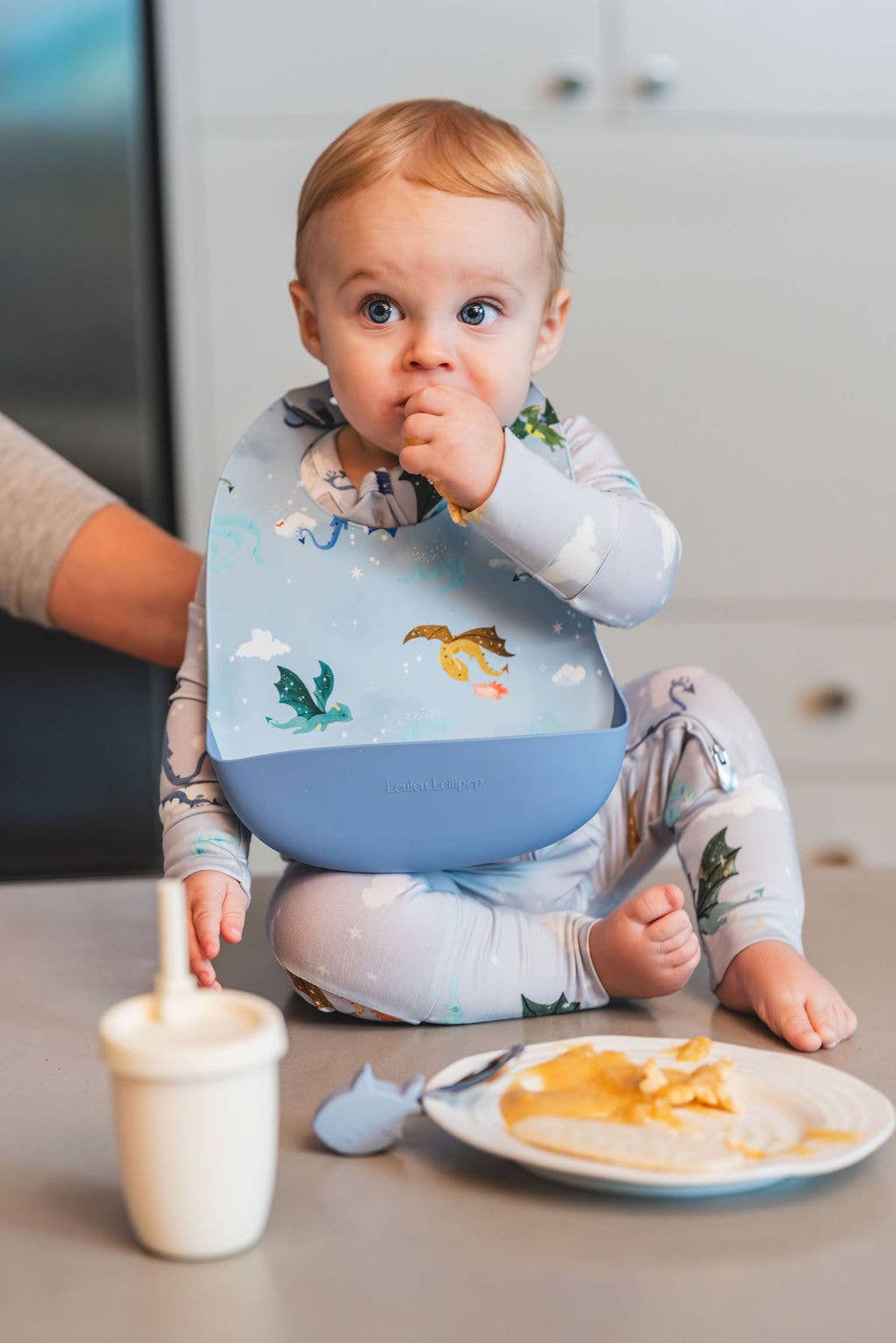 Silicone Bib: Avocado