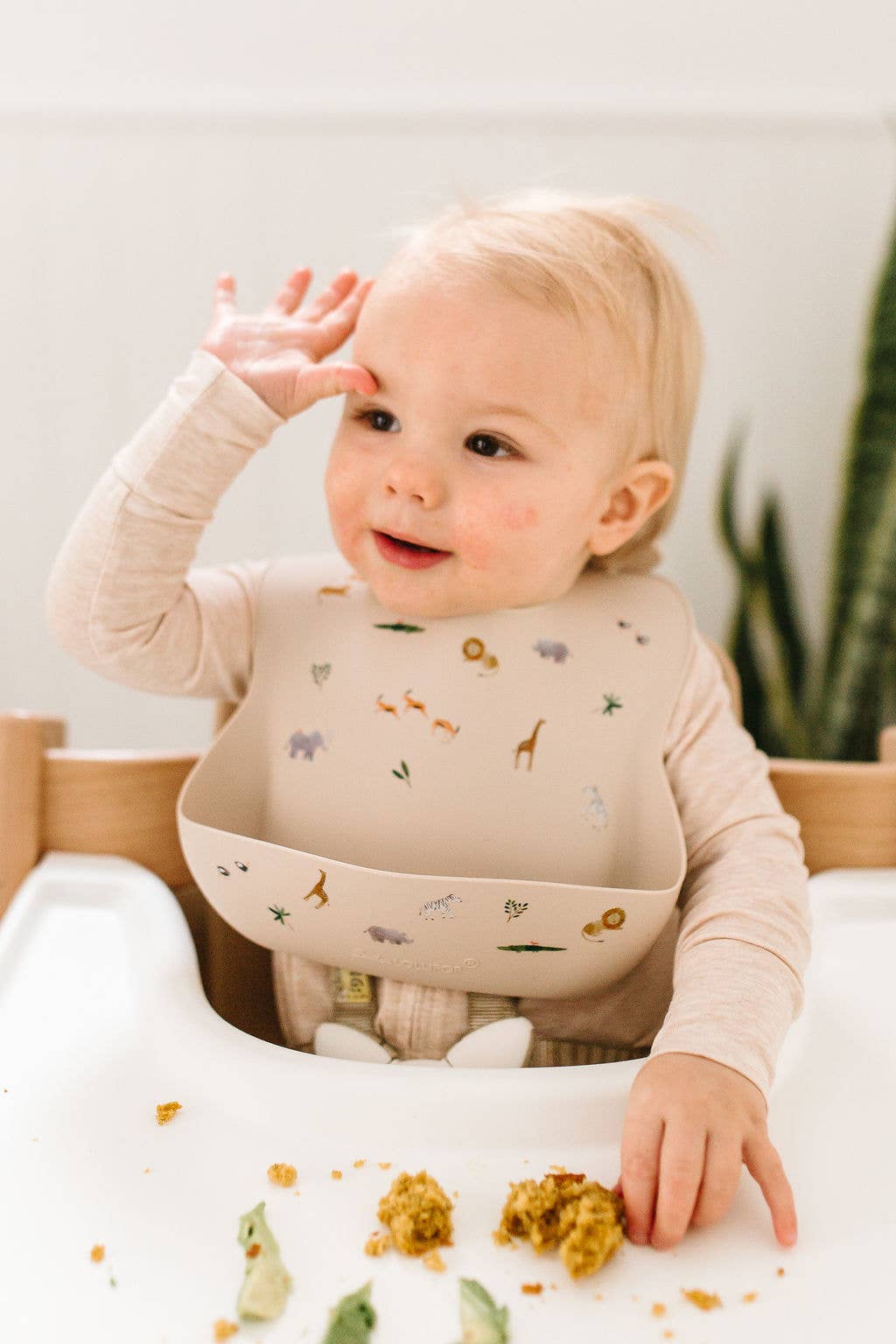 Silicone Bib: Confetti Blush