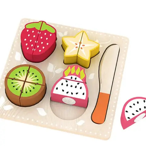 AC7333 - Fruit B Flat Wooden Food Cutting