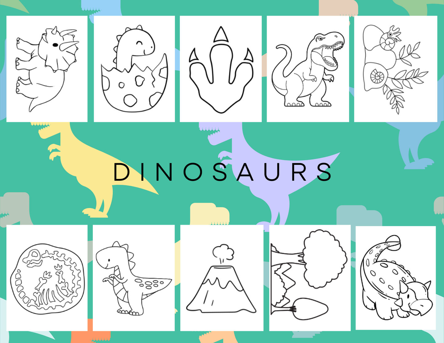 Paint With Me Kit - Dinosaur Collection